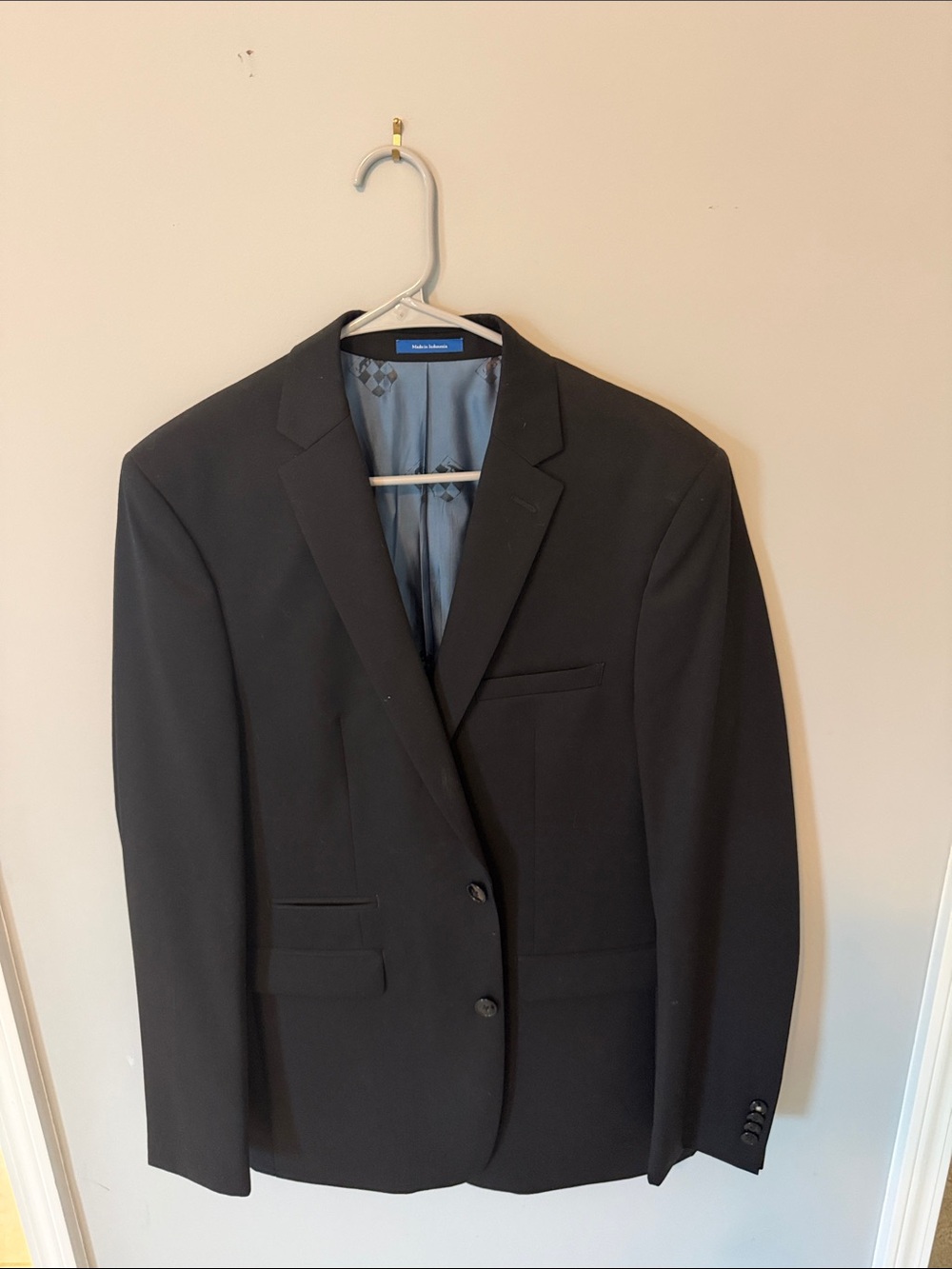 Vince Camuto Men's Black Two-Button Sport Coat